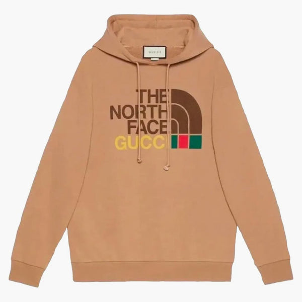 Gucci X The North Face Cotton Hoodie Brown