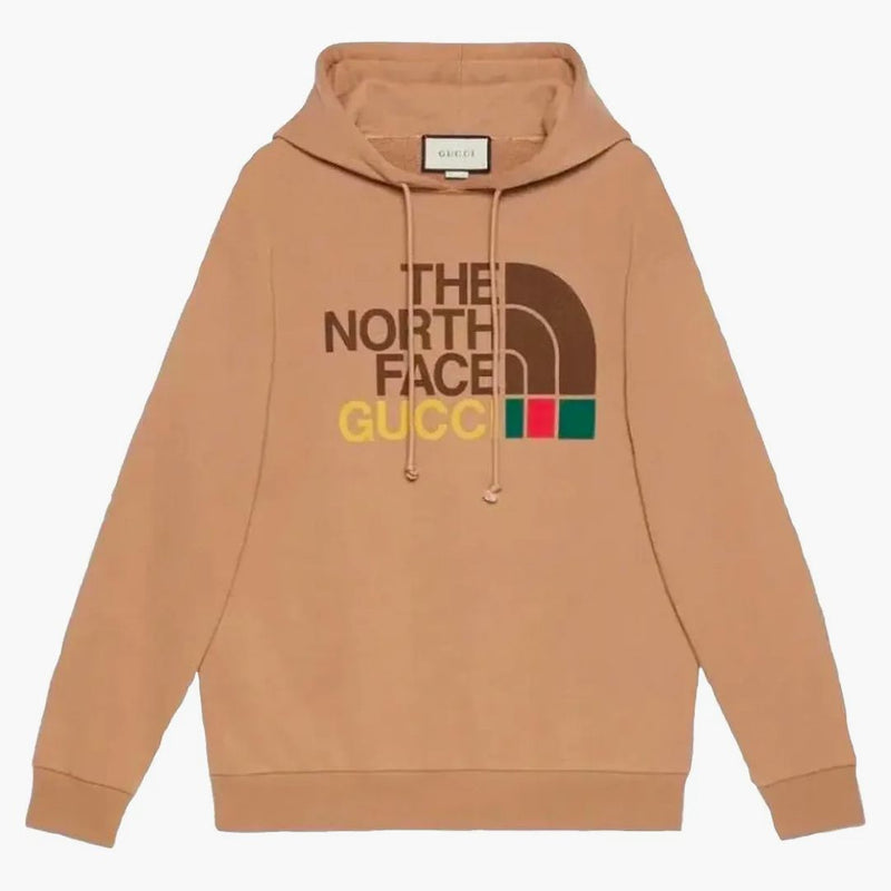 Gucci X The North Face Cotton Hoodie Brown