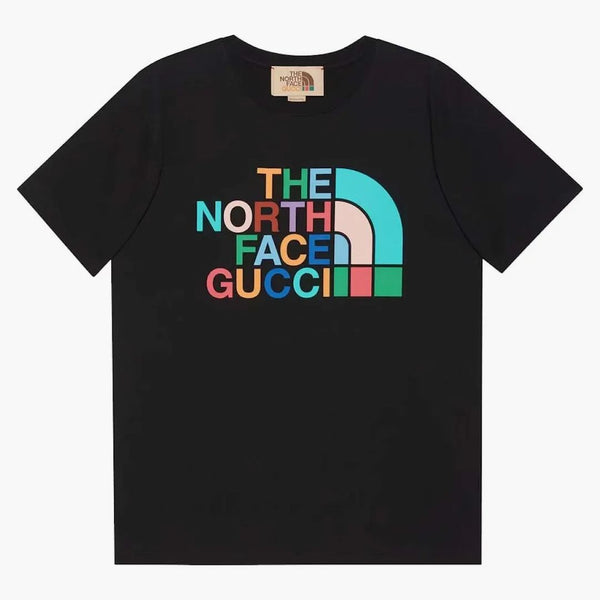 Gucci x The North Face Botton T-shirt czarny/wielokolorowy