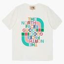 Gucci x The North Face Botton T-shirt biały/wielokolorowy