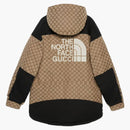 Gucci x the north face down jacket beiget/ebony