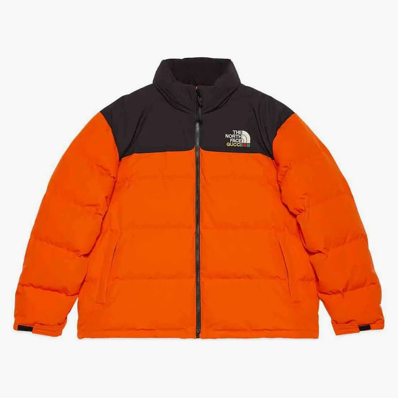 Gucci X the North Face Down Jacket Black/Orange