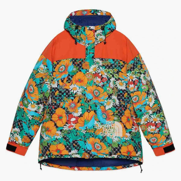 Gucci X the North Face Down Jacket Floral Print
