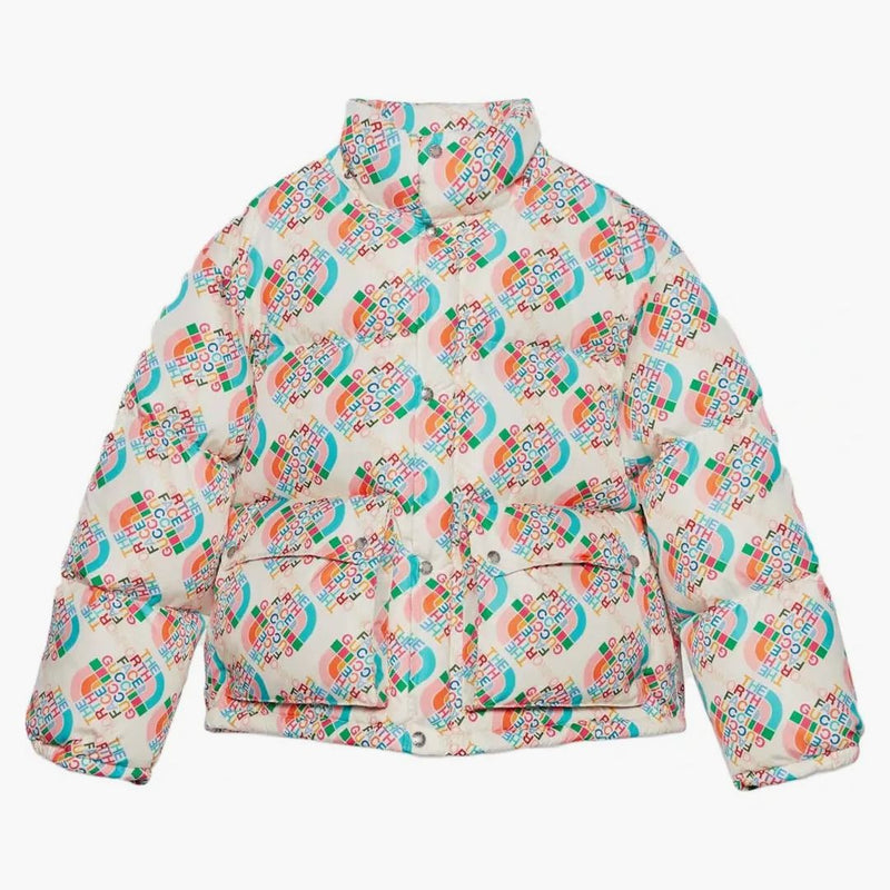 Gucci X The North Face Down Jacket Multicolor/ivory