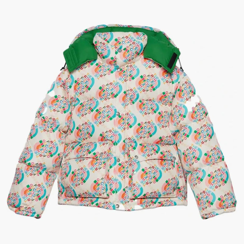 Gucci X The North Face Down Jacket Multicolor/ivory