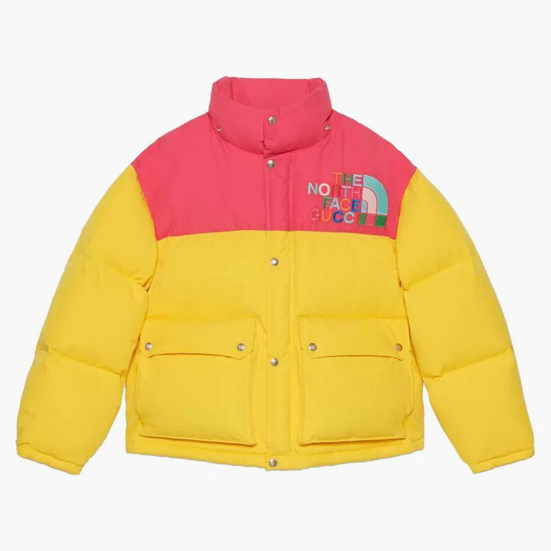 Gucci X the North Face Down Jacket Yellow/Multicolor