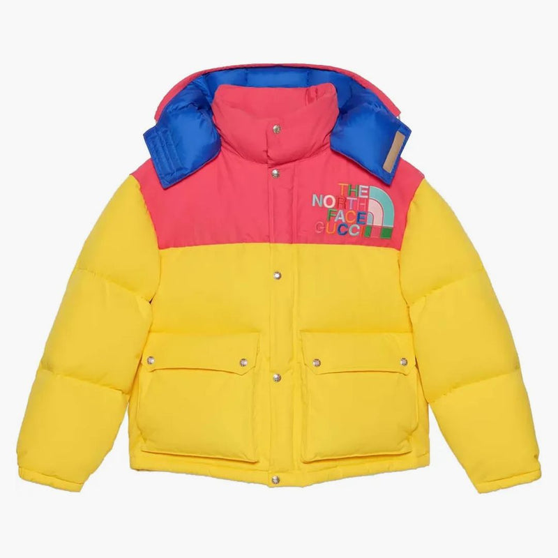 Gucci X the North Face Down Jacket Yellow/Multicolor