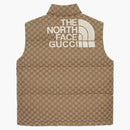 Gucci X the North Face Down Vest Beige/Ebony