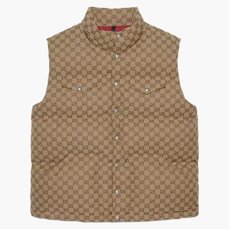 Gucci X the North Face Down Vest Beige/Ebony