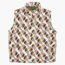 Gucci x il giubbotto a faccia a nord down marrone/beige