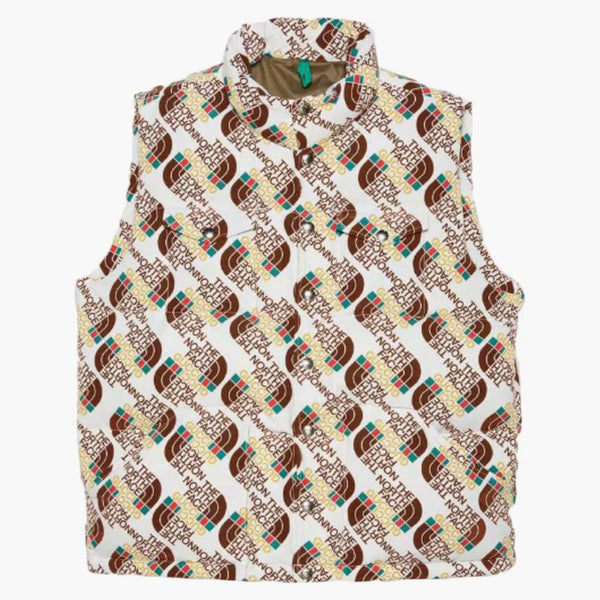 Gucci X the North Face Down Vest Brown/Beige