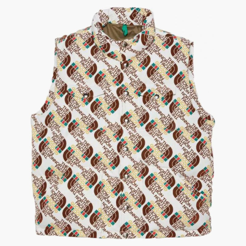 Gucci X the North Face Down Vest Brown/Beige