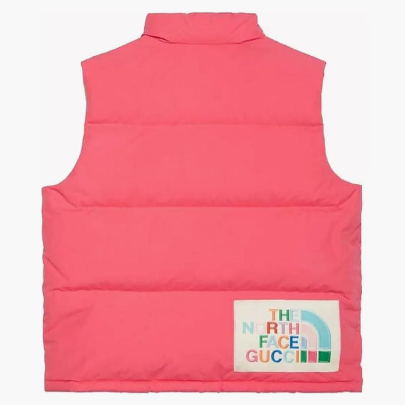 Gucci X The North Face Down Vest Pink