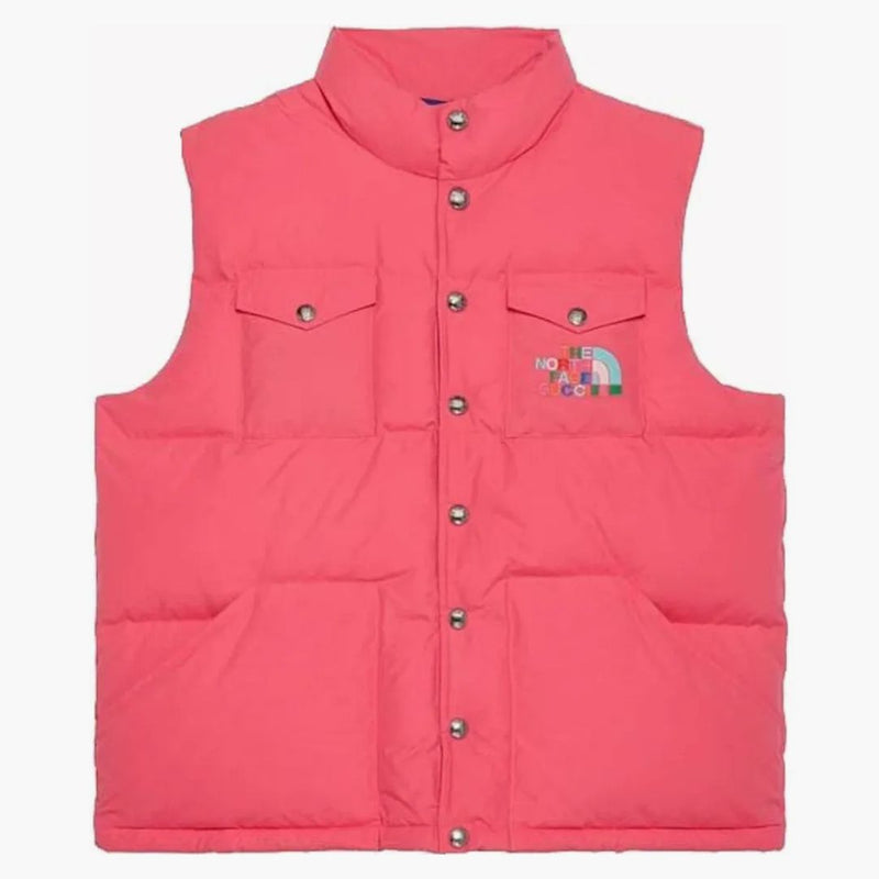 Gucci X The North Face Down Vest Pink