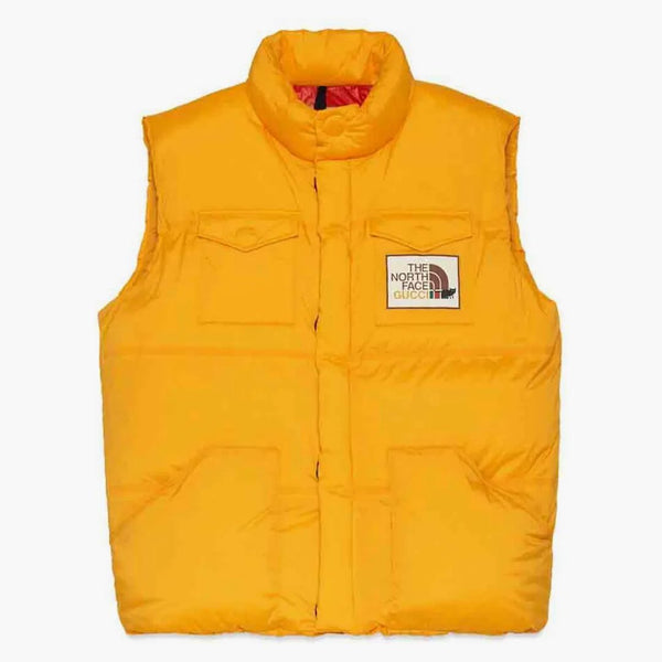 Gucci X the North Face Down Vest Yellow
