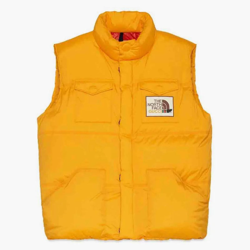 Gucci X The North Face Down Vest Yellow