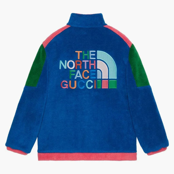 Gucci X The North Face Fleece Jacket Blue/green/dark Pink