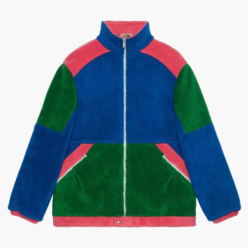 Gucci x The North Face Fleece Jacket Blue/Green/Dark Pink