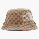 Gucci x the north face gg canvas Bucket has beige/ebony