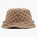 Gucci x the north face gg canvas Bucket has beige/ebony