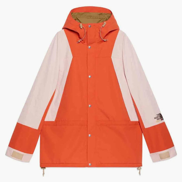 Gucci x the north face jacket orange/beige