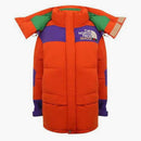 Gucci X the North Face Long Down Jacket Orange/Purple/Green