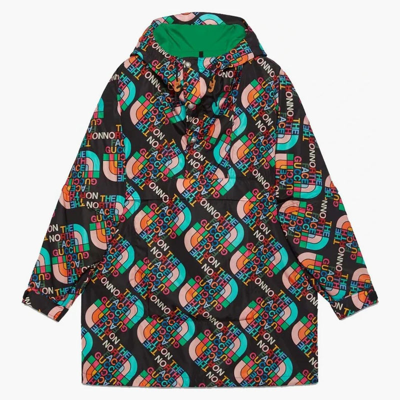Gucci X The North Face Nylon Coat Multicolor/black