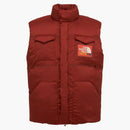 Gucci X the North Face Nylon Down Vest Brandy Brown