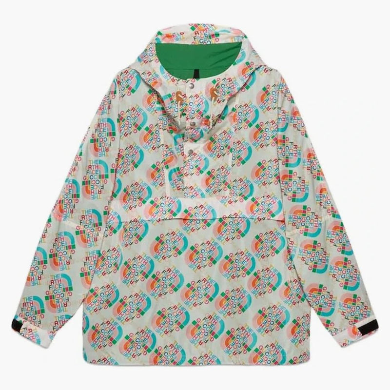 Gucci X The North Face Nylon Jacket Ivory/multicolor
