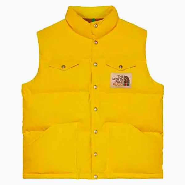 Gucci X the North Face Nylon Vest Yellow
