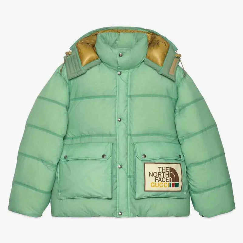 Gucci X The North Face Padded Jacket Aqua