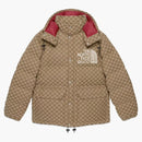 Gucci x the north face padded jacket beiget/ebony