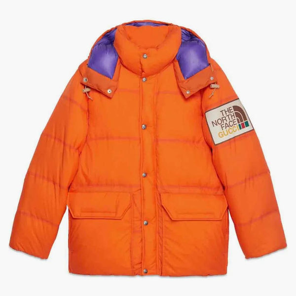 Gucci X The North Face Padded Jacket Orange