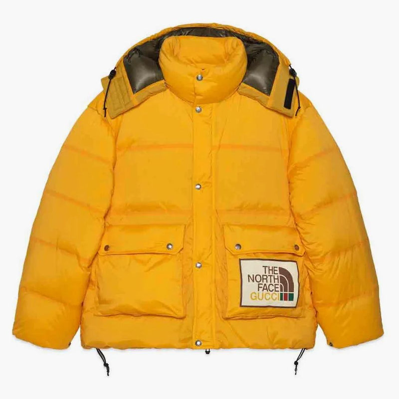 Gucci X The North Face Padded Jacket Yellow