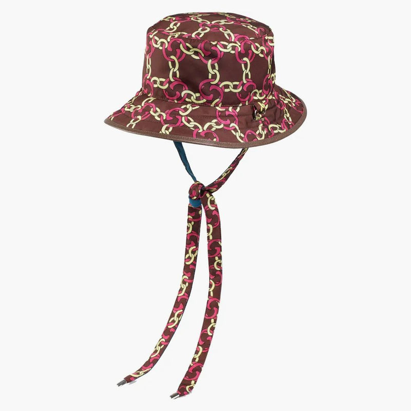 Gucci x North Face Self Tie Nylon má burgundský multi