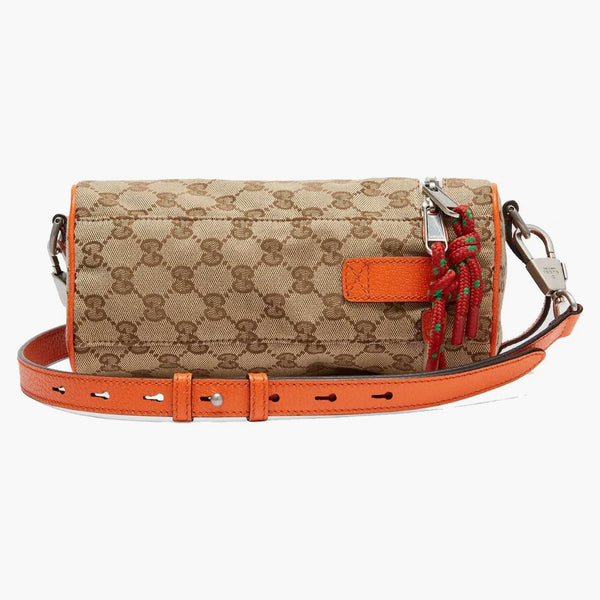 Gucci x North Face axelväska beige/ebenholts