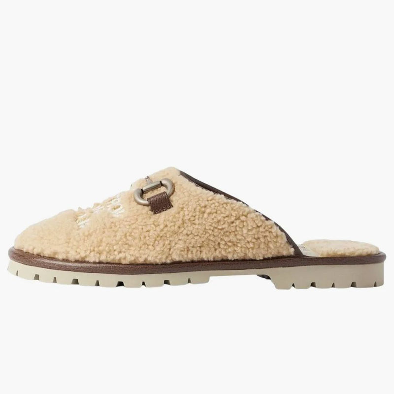 Gucci X The North Face Slippers Beige Wool