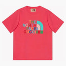 Gucci x La camiseta North Face Red Multi