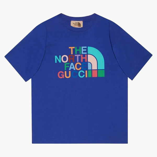 Gucci x T-Shirt North Face Blue/Multicolor