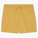 Gucci X the North Face Web Print Cotton Shorts Mustard