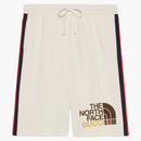 Gucci x the north face web print shorts beige