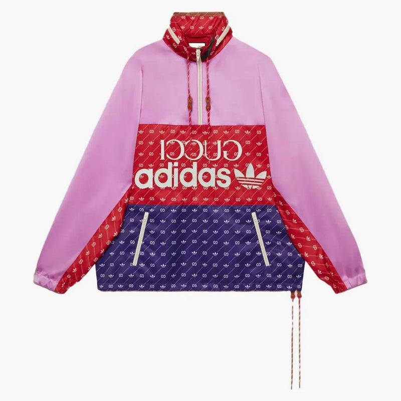 Gucci X Adidas Acetate Jacket Pink/red/dark Blue