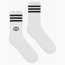 Gucci x adidas kotníkové ponožky bílé/černé