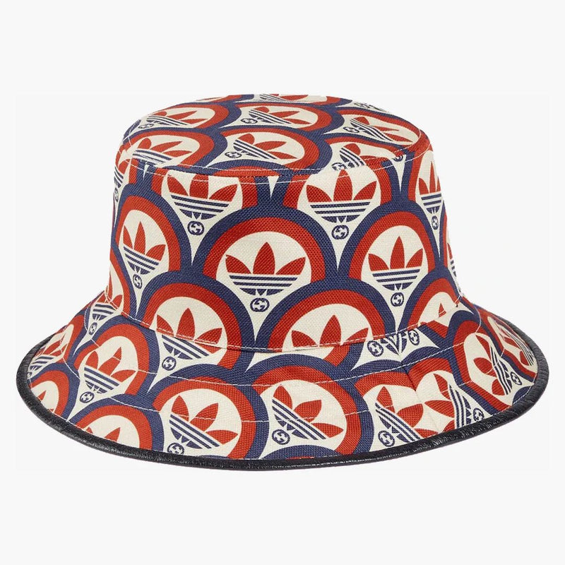 Gucci x adidas Bucket has red/blue