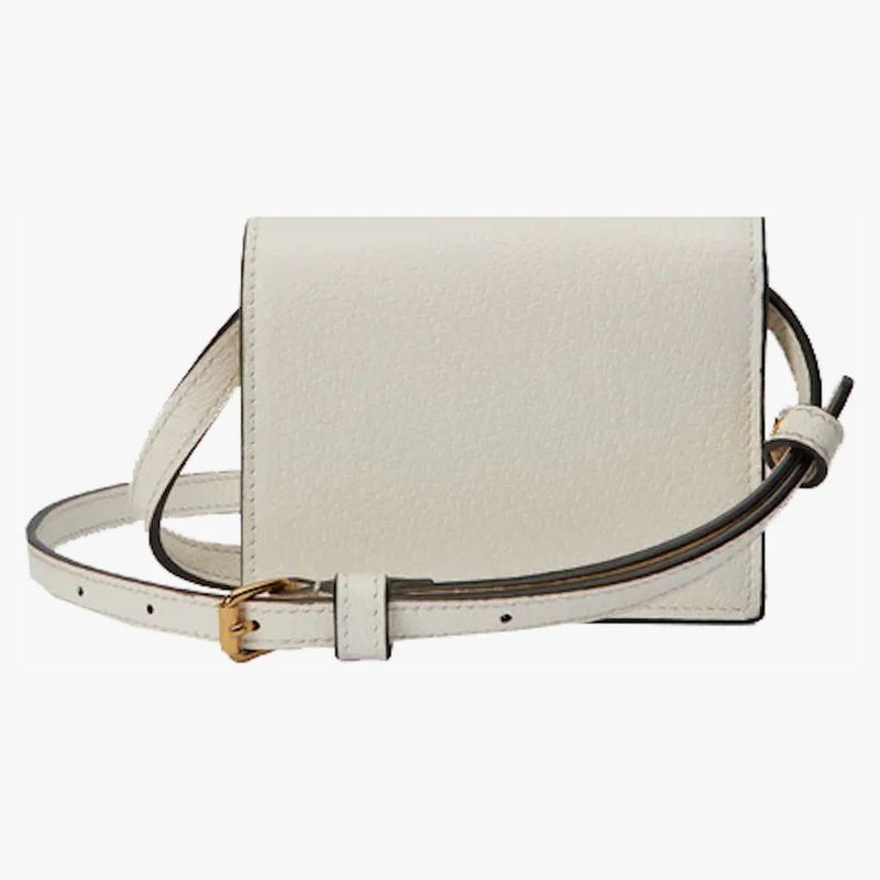Gucci X Adidas Card Case With Horsebit White/black