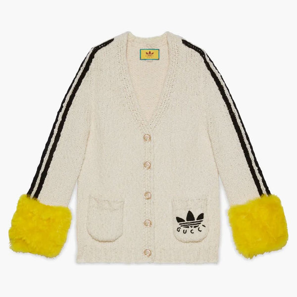Gucci x Adidas Cardigan White/Yellow Mankiety