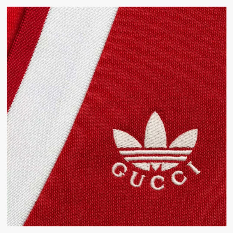 Gucci X Adidas Cotton Jersey Dress Bright Red