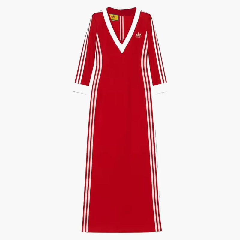 Gucci X Adidas Cotton Jersey Dress Bright Red