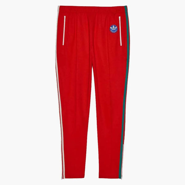 Gucci X Adidas Cotton Jersey Sweatpants Red