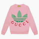 Gucci X Adidas Cotton Jersey Sweatshirt Pink